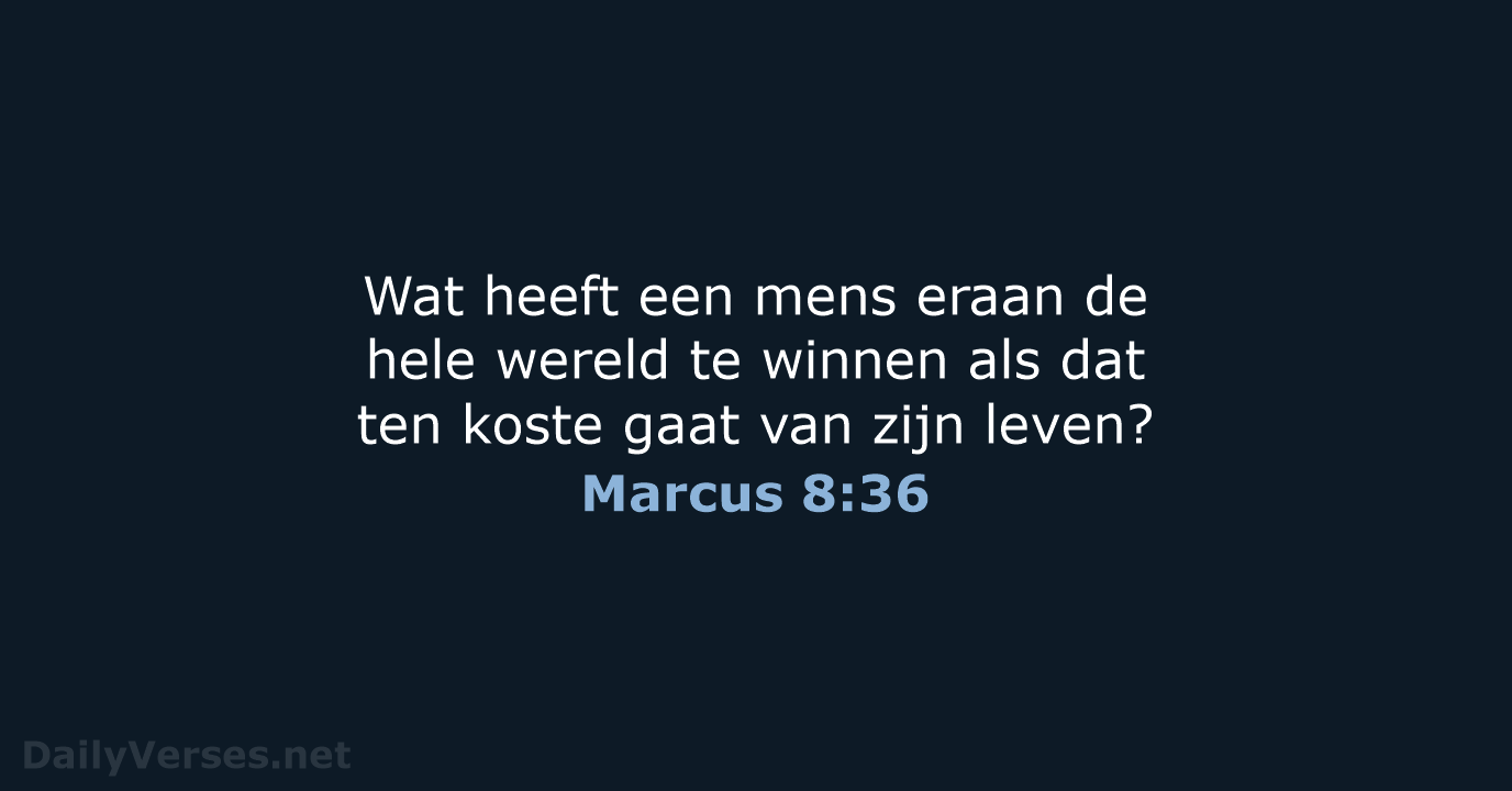 Marcus 8:36 - NBV21