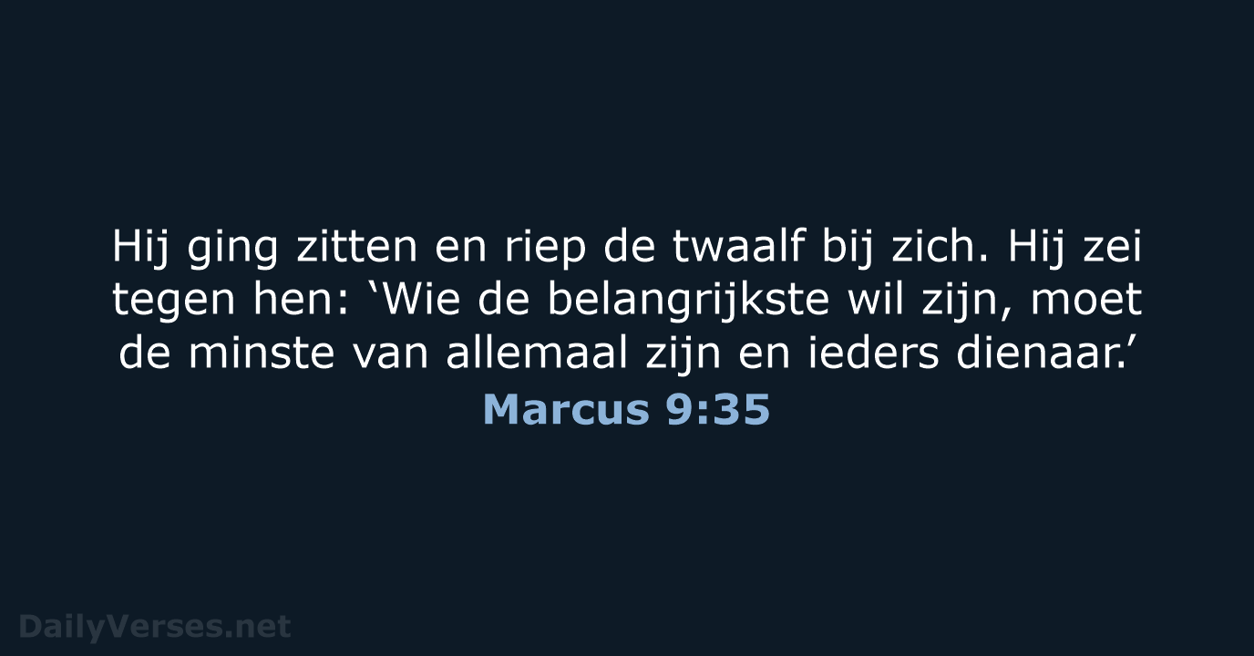 Marcus 9:35 - NBV21