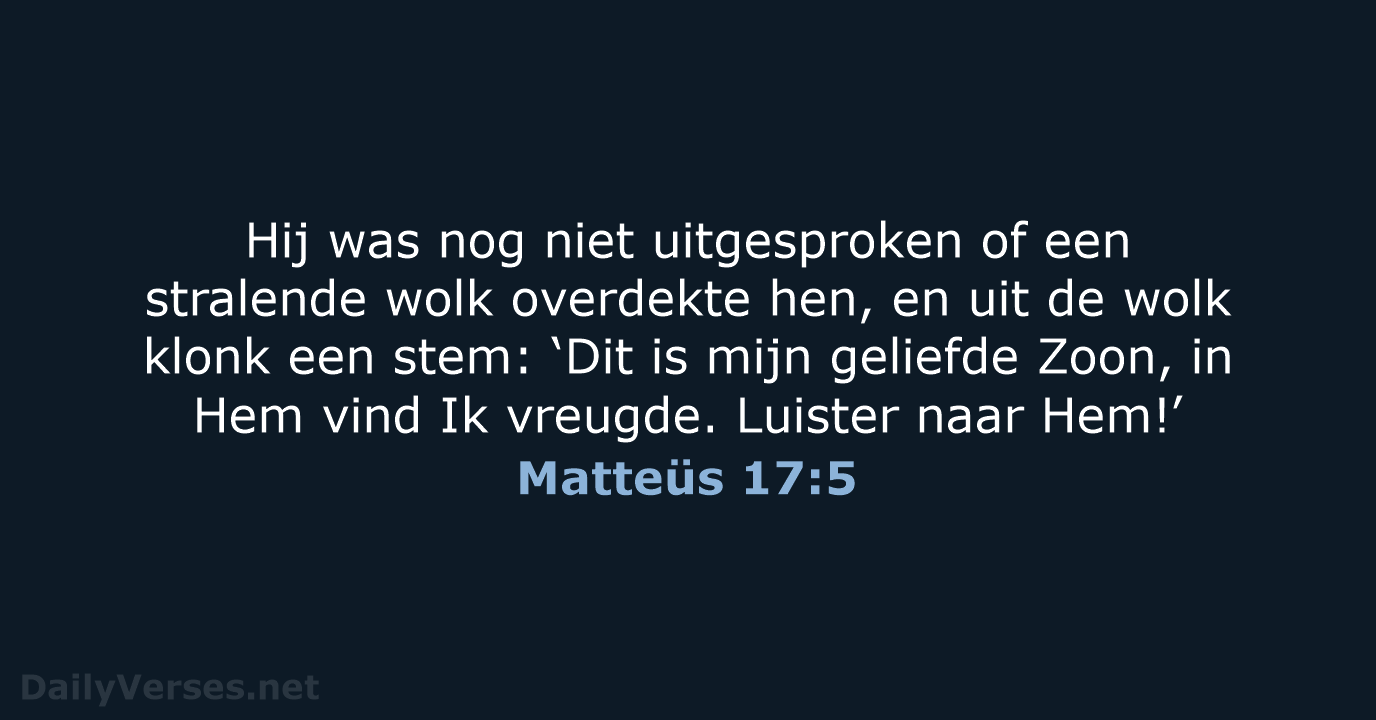 Matteüs 17:5 - NBV21