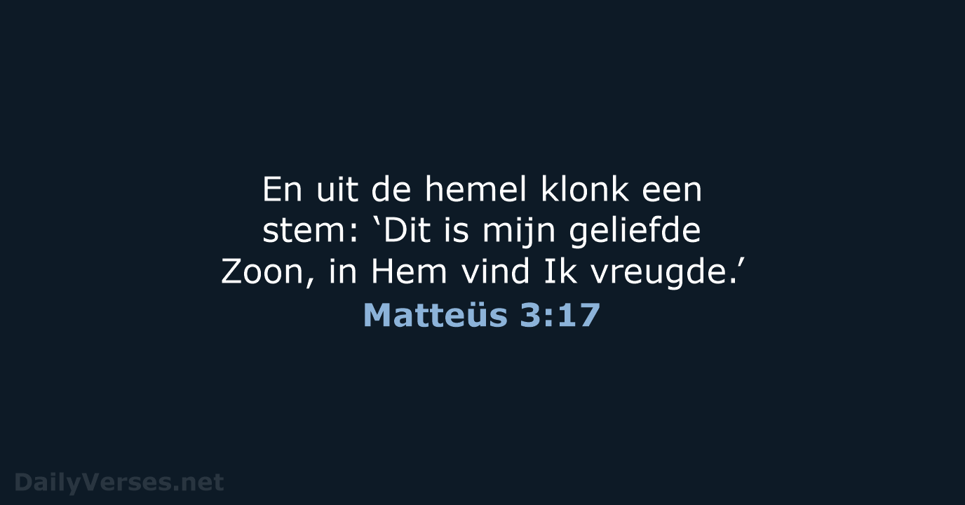 Matteüs 3:17 - NBV21