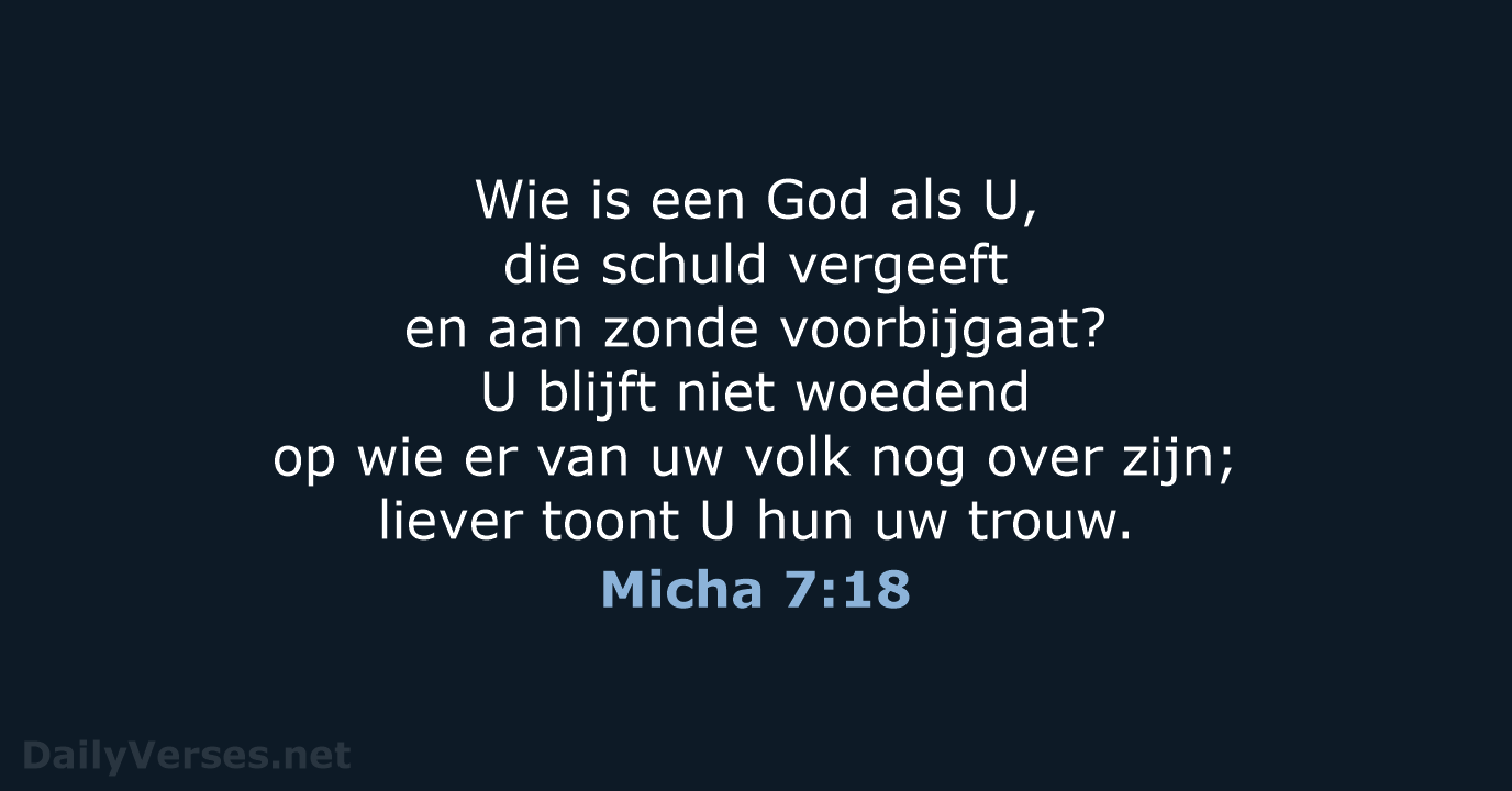 Micha 7:18 - NBV21