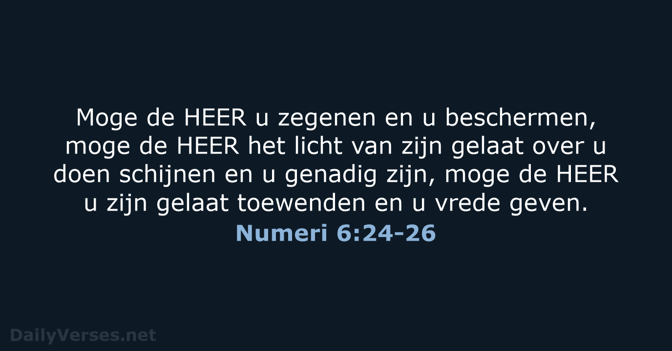Numeri 6:24-26 - NBV21