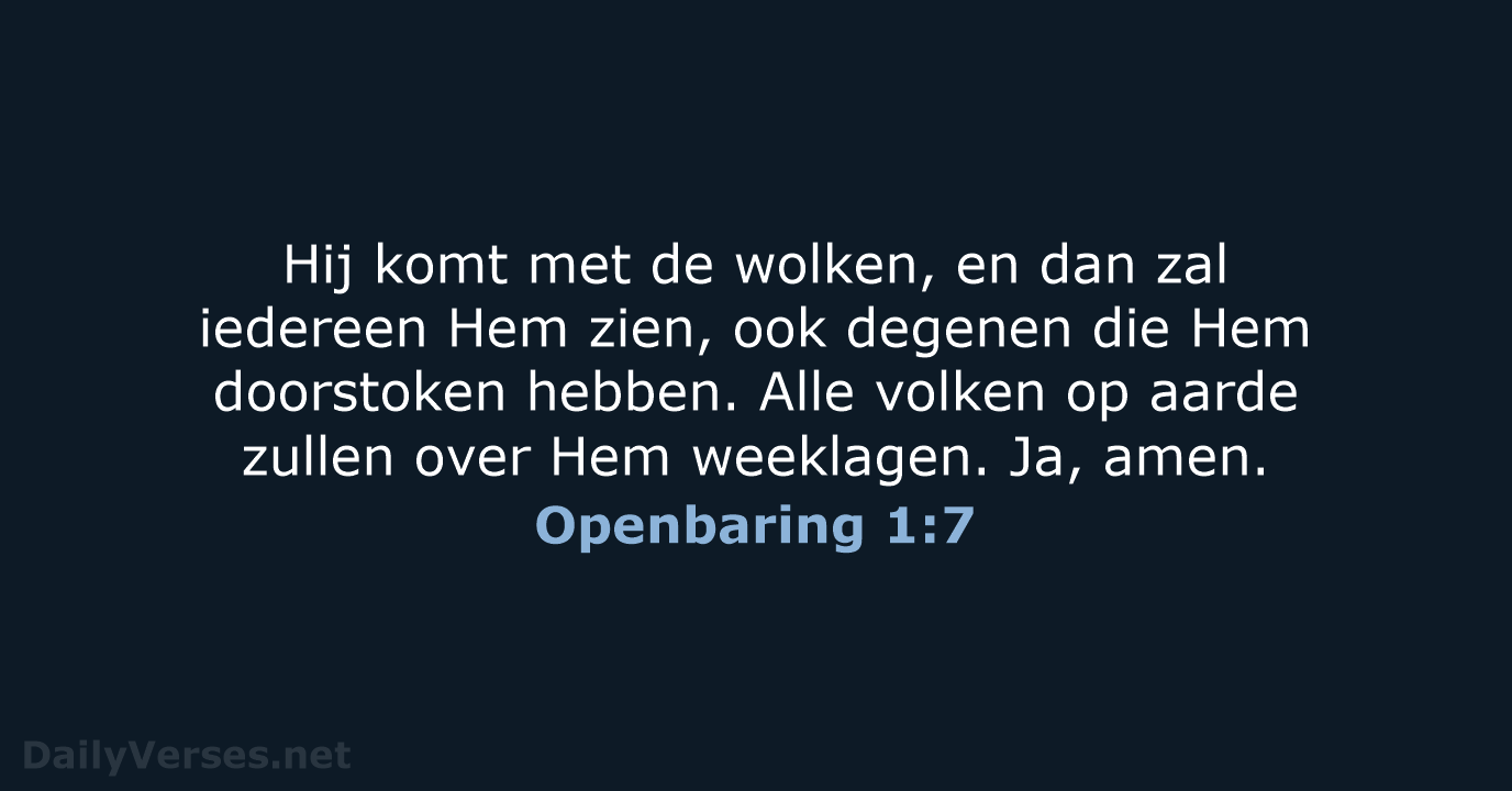 Openbaring 1:7 - NBV21
