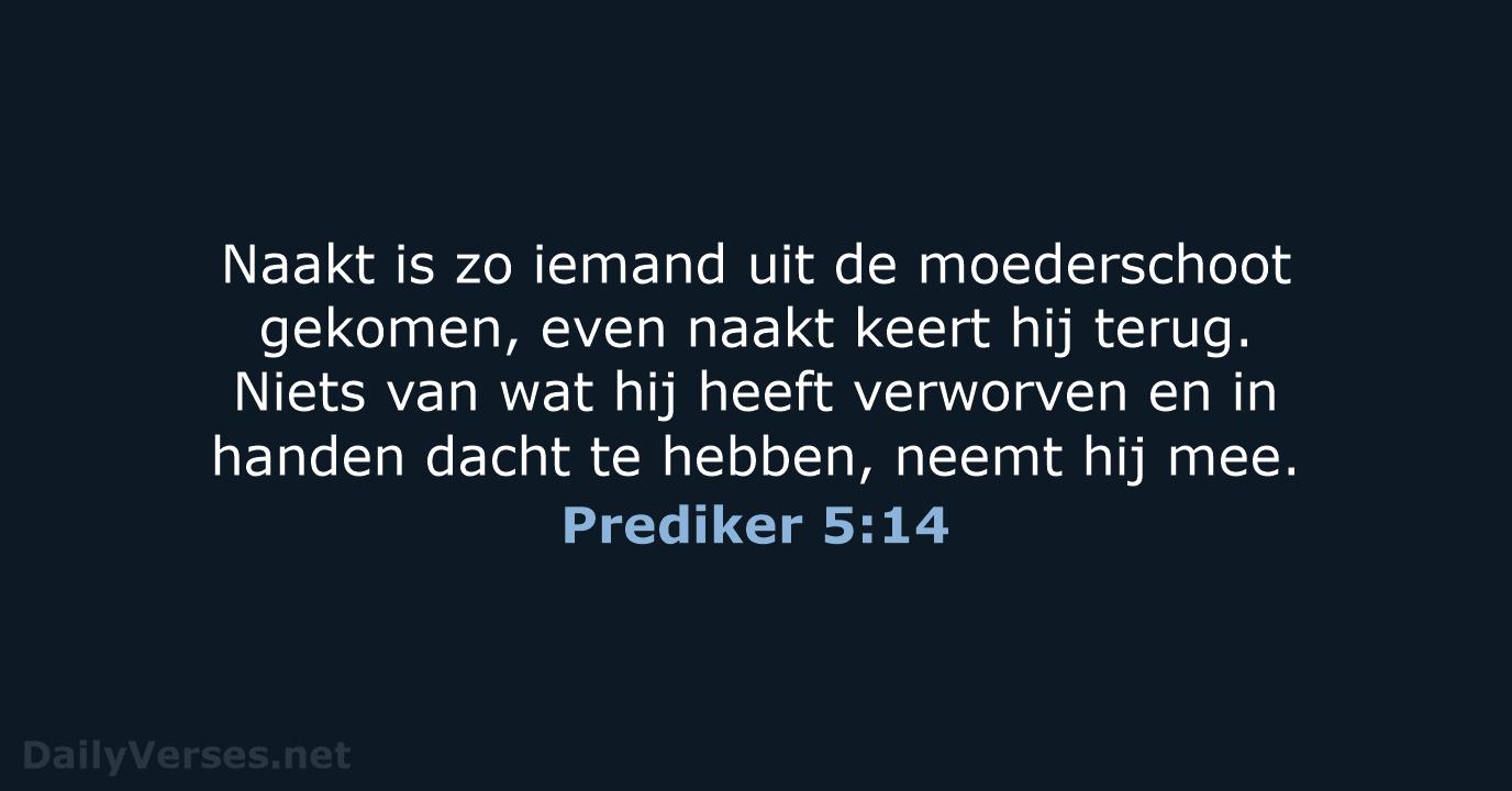 Prediker 5:14 - NBV21