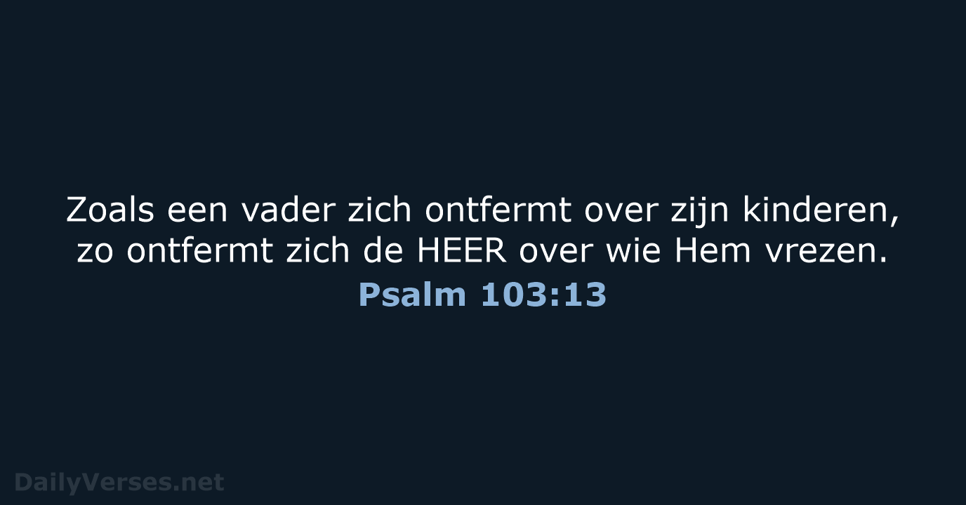 Psalm 103:13 - NBV21