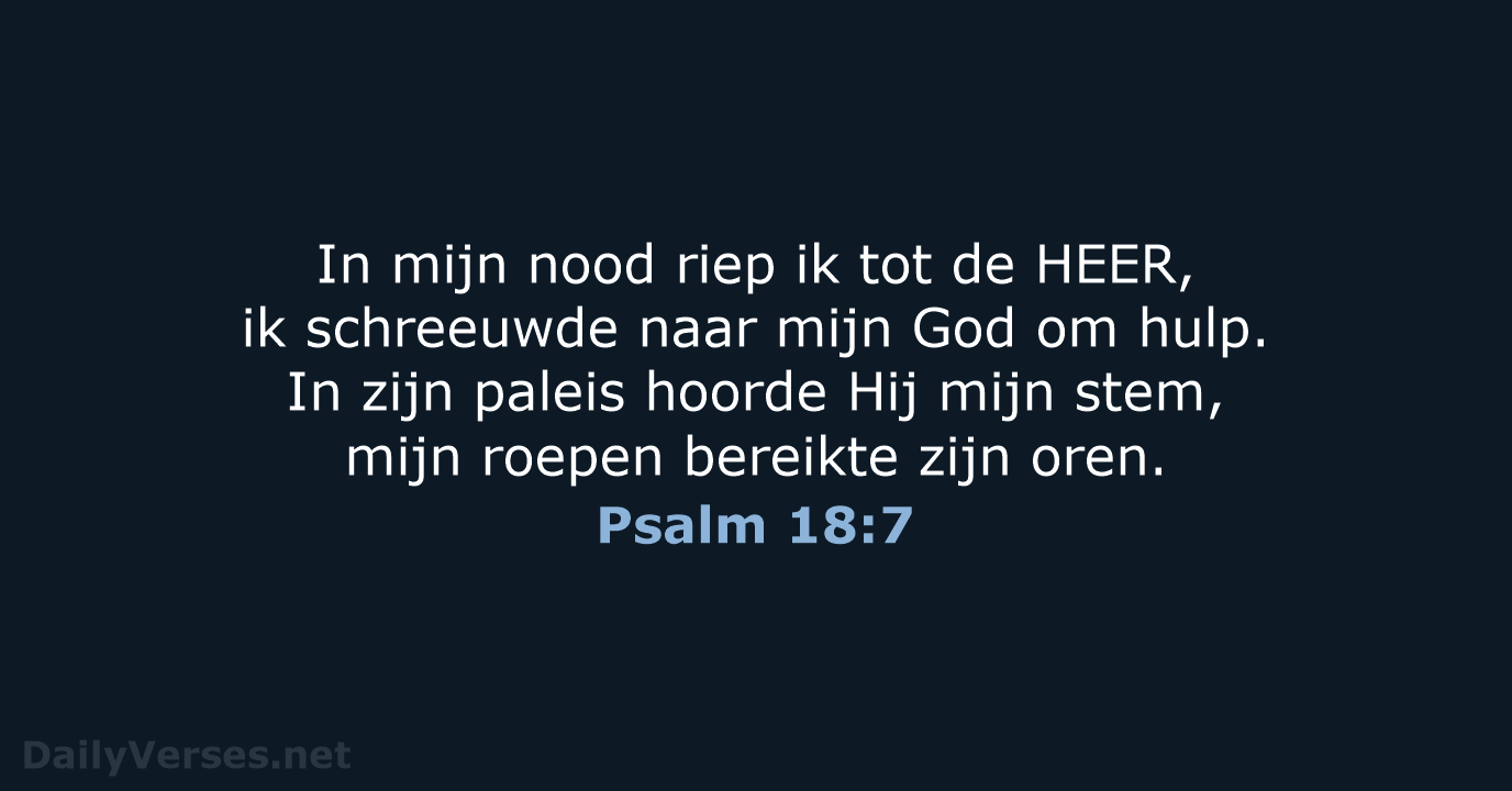 Psalm 18:7 - NBV21