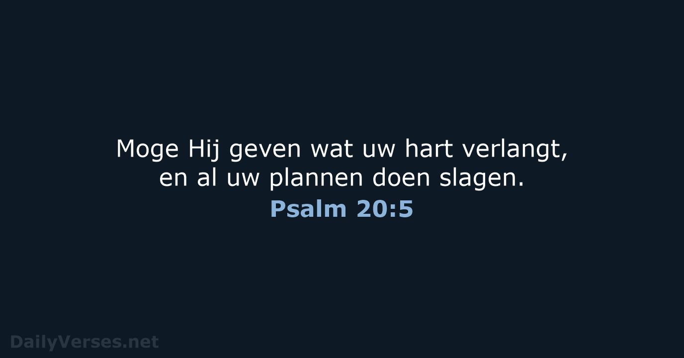 Psalm 20:5 - NBV21