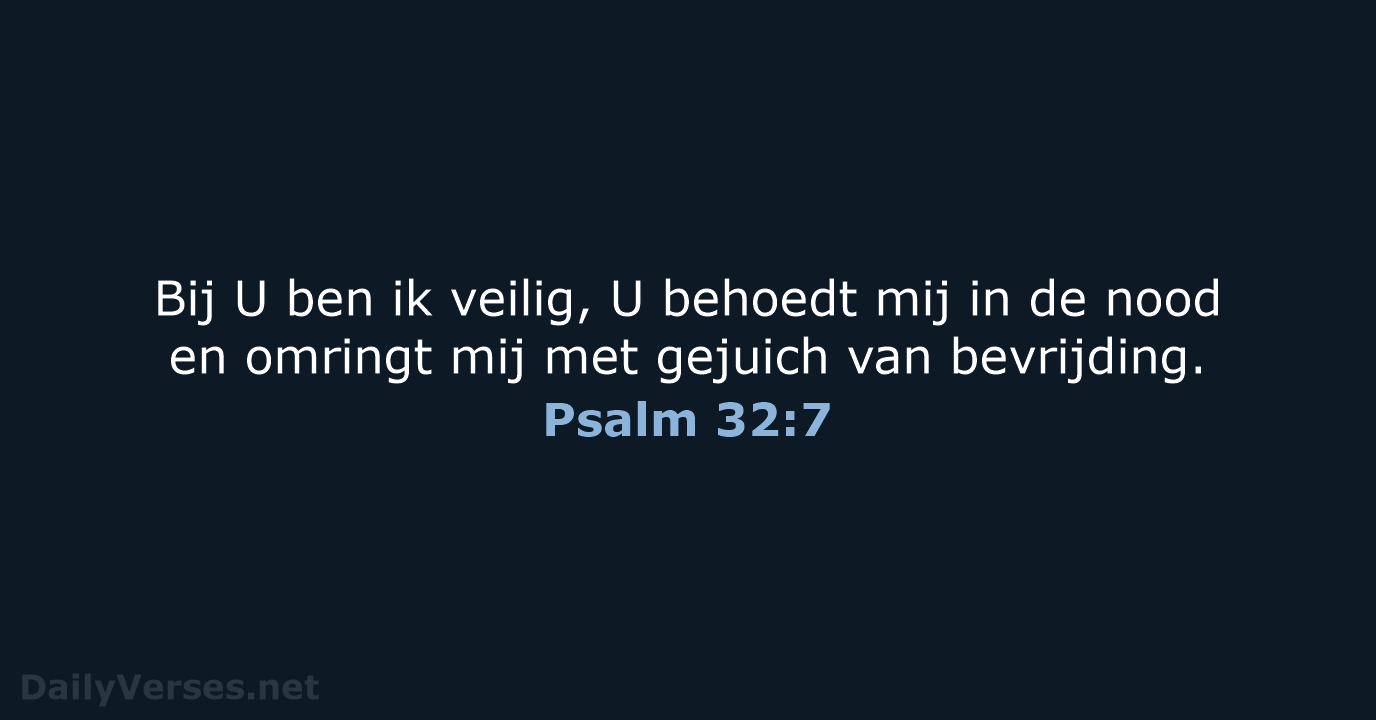 Psalm 32:7 - NBV21