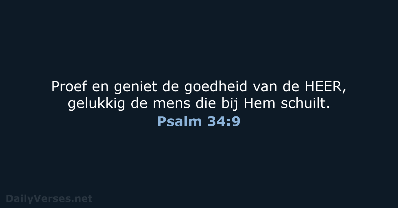 Psalm 34:9 - NBV21