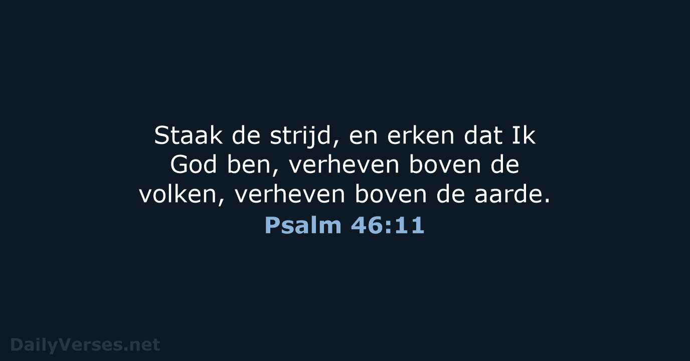Psalm 46:11 - NBV21