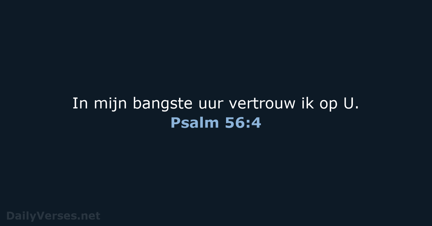 Psalm 56:4 - NBV21