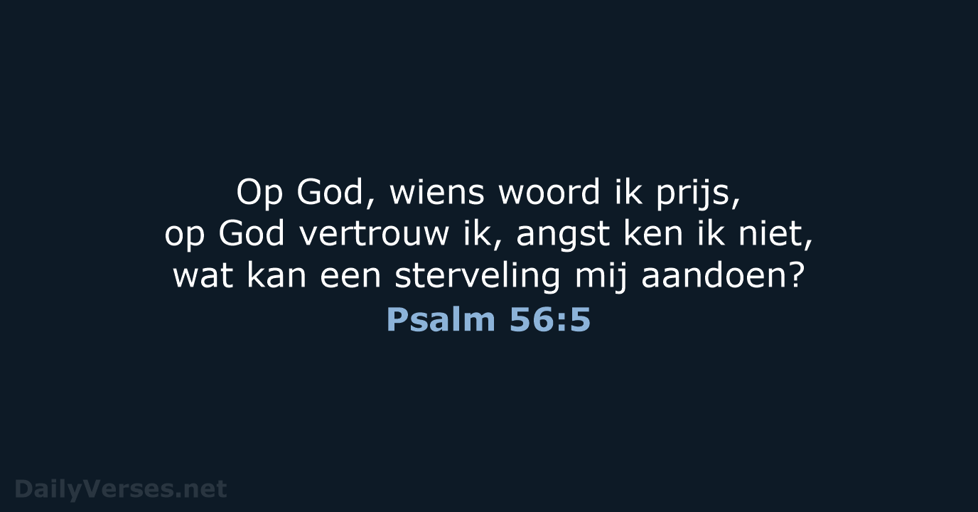 Psalm 56:5 - NBV21