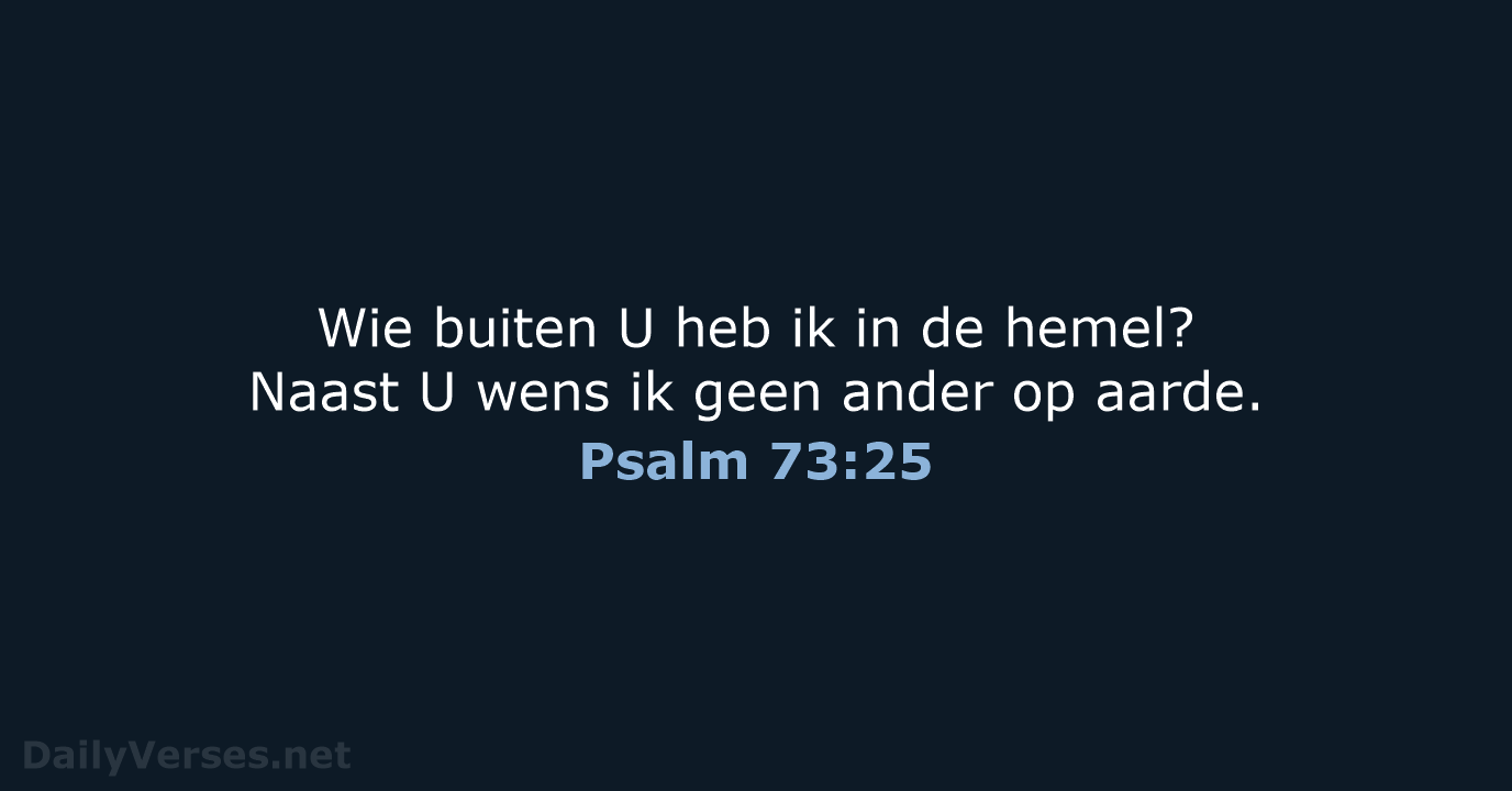 Psalm 73:25 - NBV21