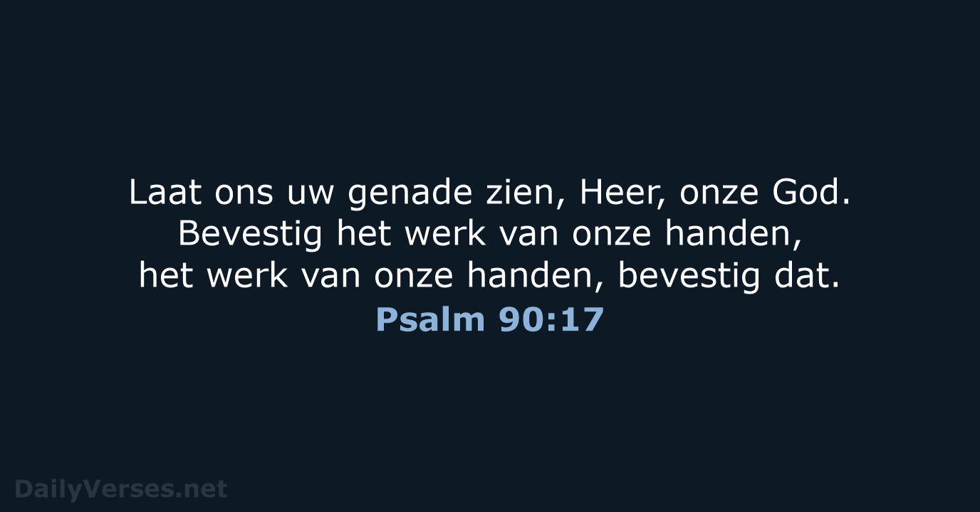 Psalm 90:17 - NBV21