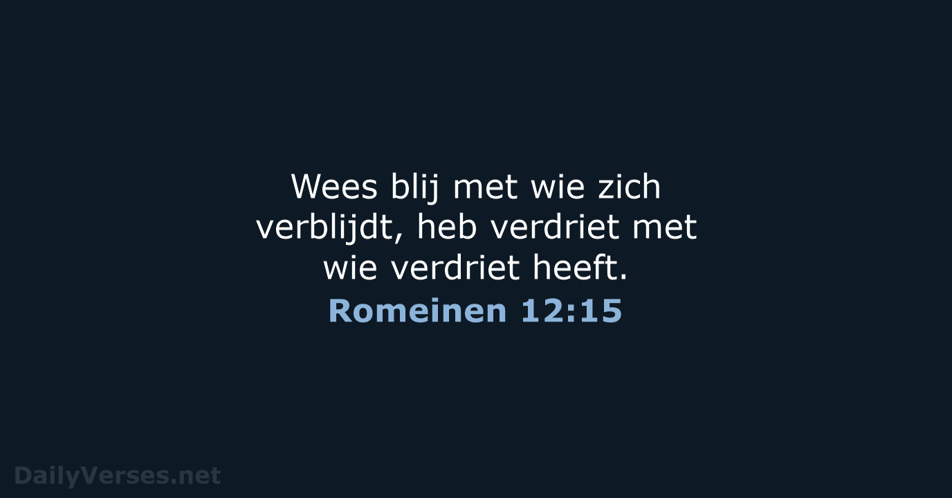 Romeinen 12:15 - NBV21
