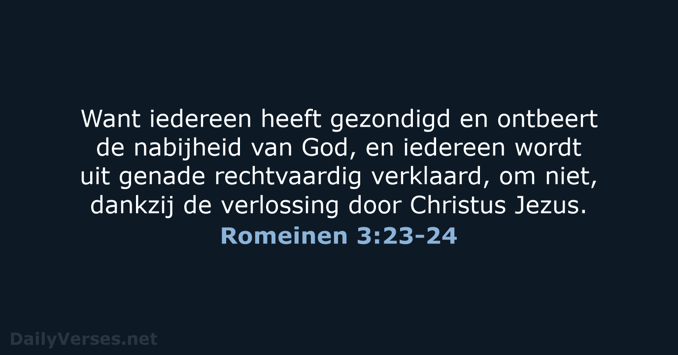 Romeinen 3:23-24 - NBV21