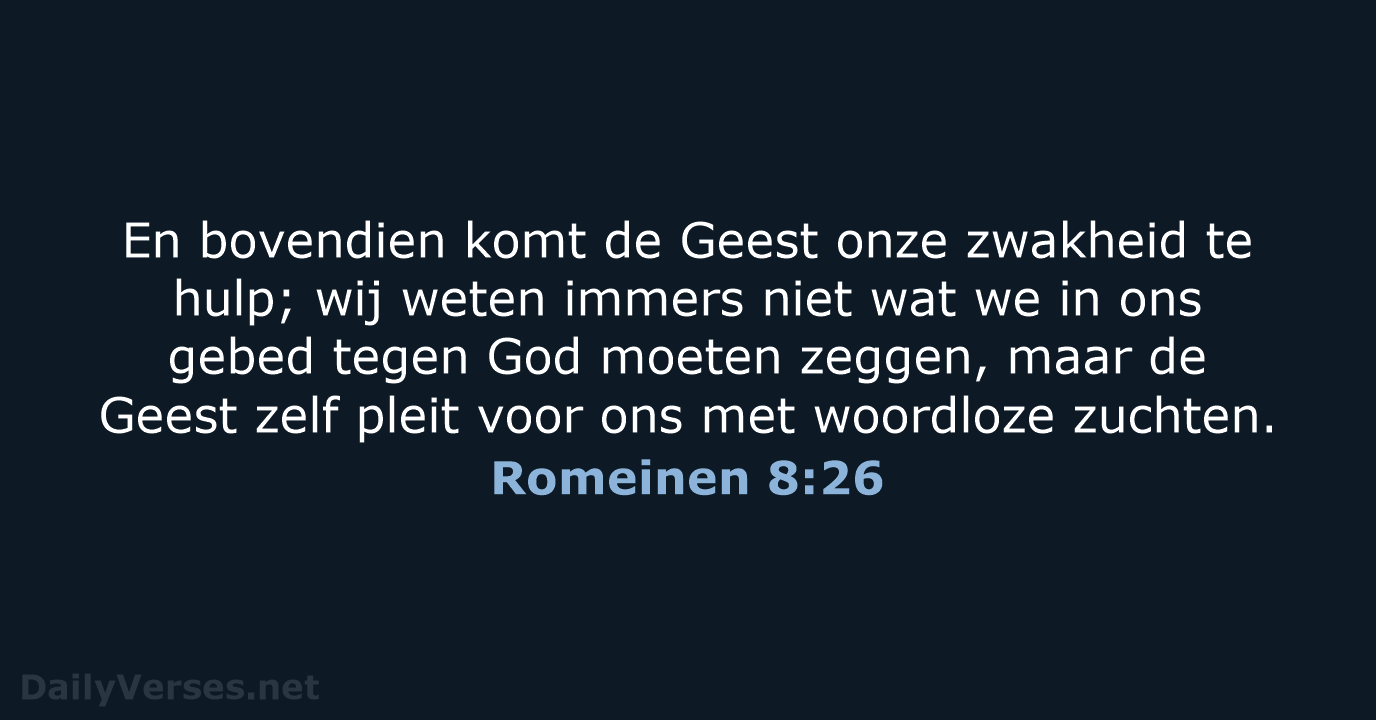 Romeinen 8:26 - NBV21