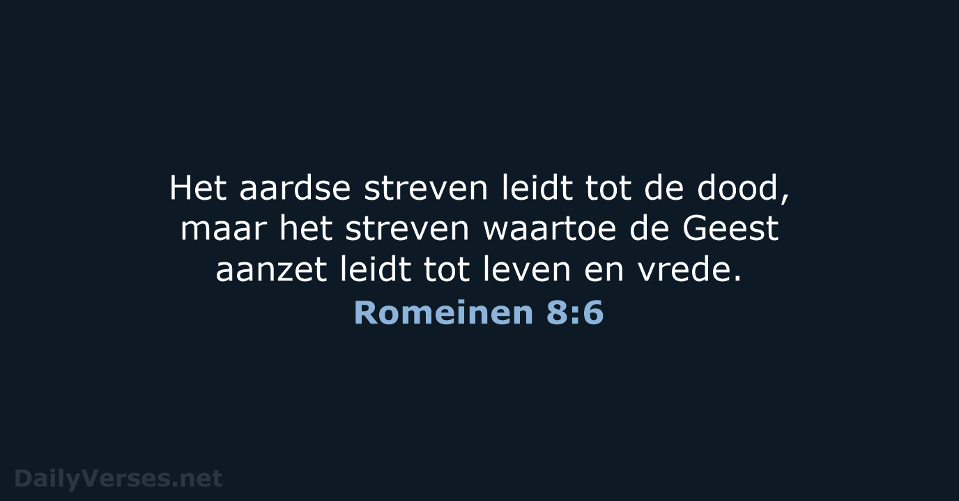 Romeinen 8:6 - NBV21