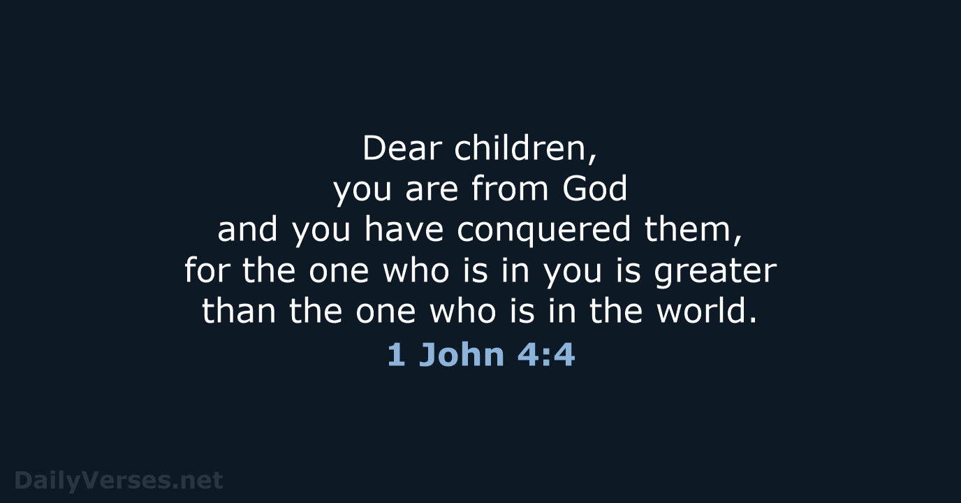 1 John 4:4 - NCB