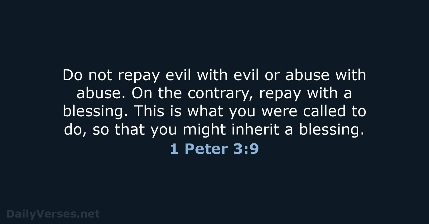1 Peter 3:9 - NCB