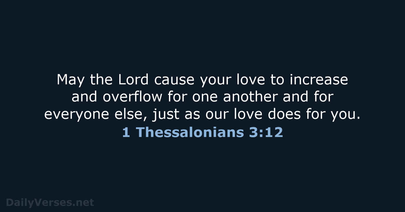 1 Thessalonians 3:12 - NCB