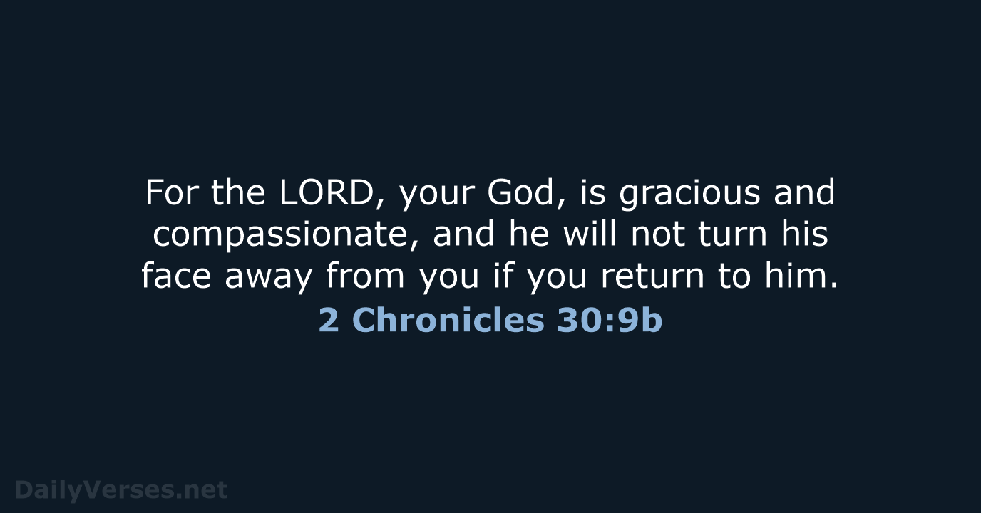 2 Chronicles 30:9b - NCB