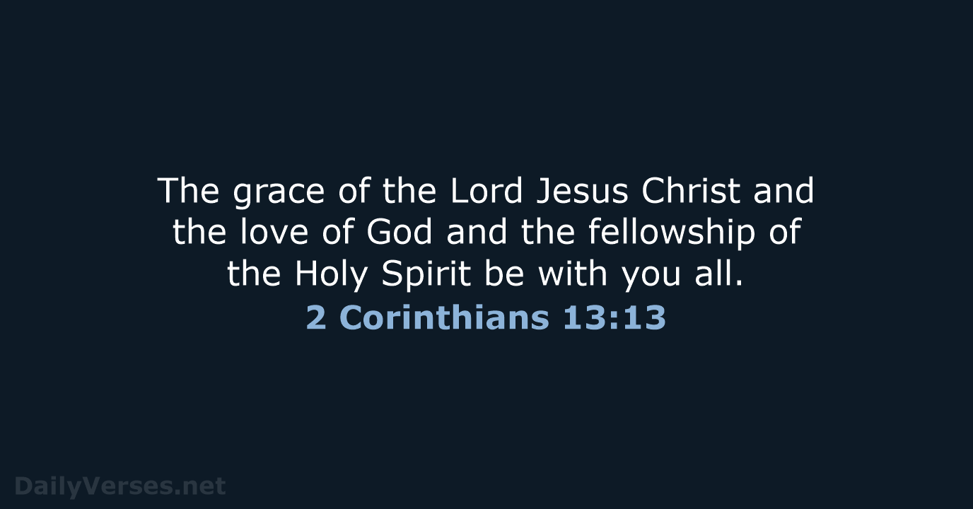 2 Corinthians 13:13 - NCB