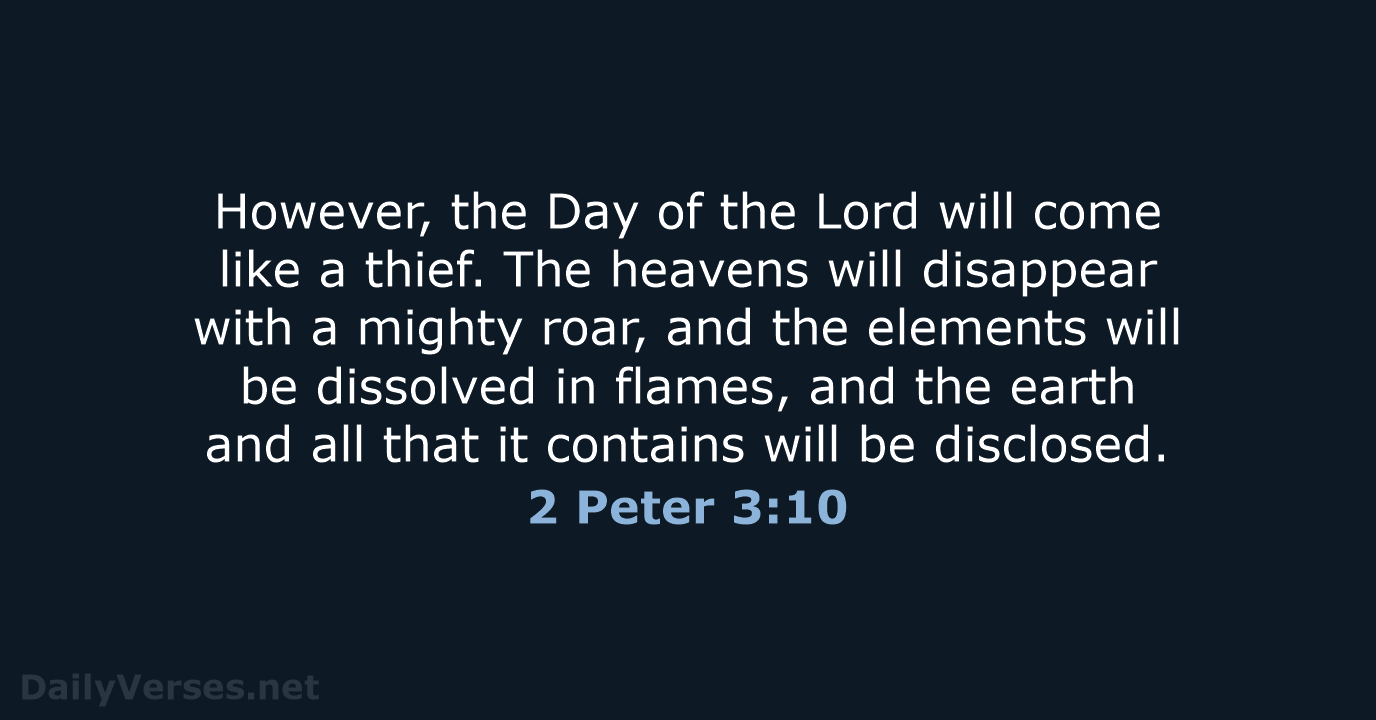 2 Peter 3:10 - NCB