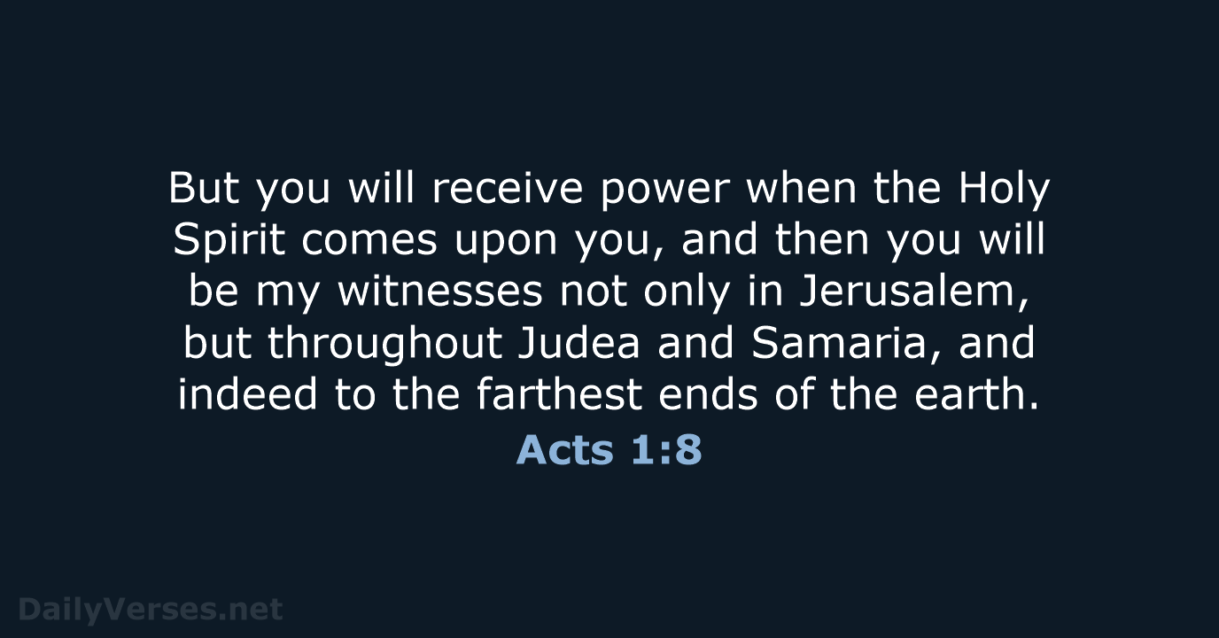 Acts 1:8 - NCB