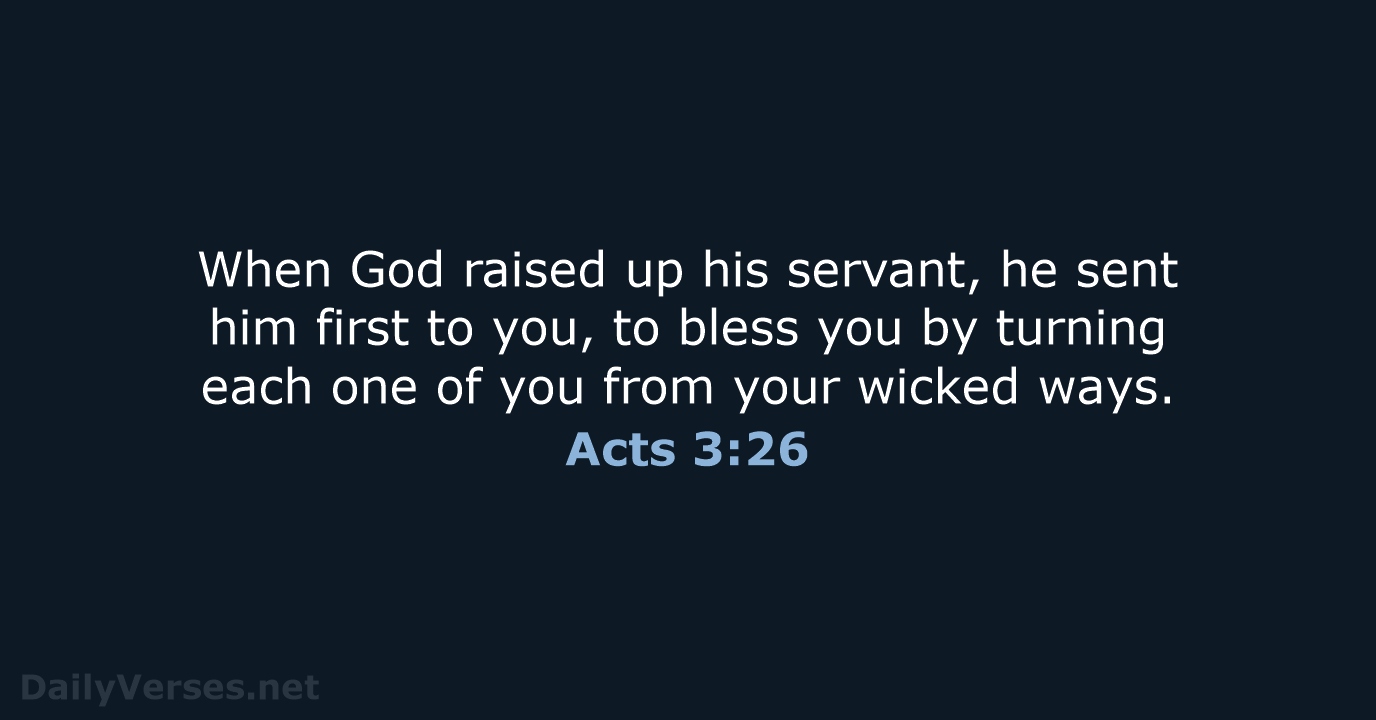 Acts 3:26 - NCB