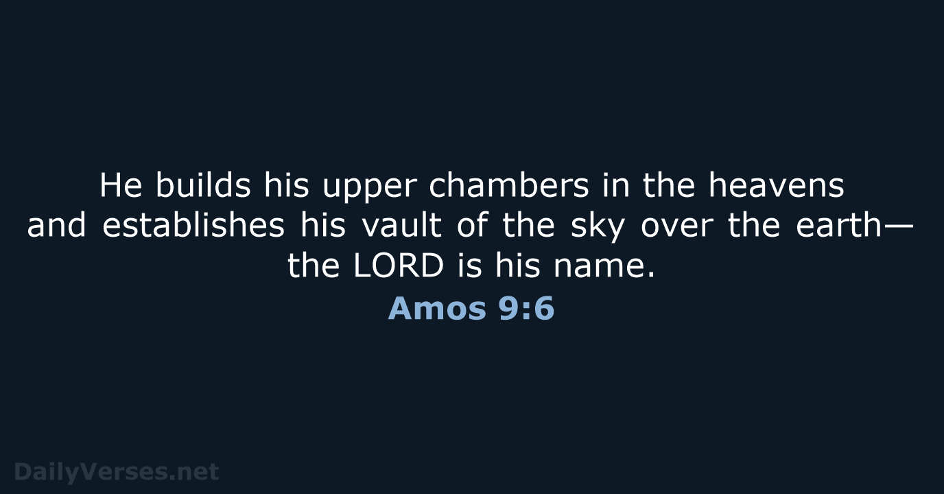 Amos 9:6 - NCB