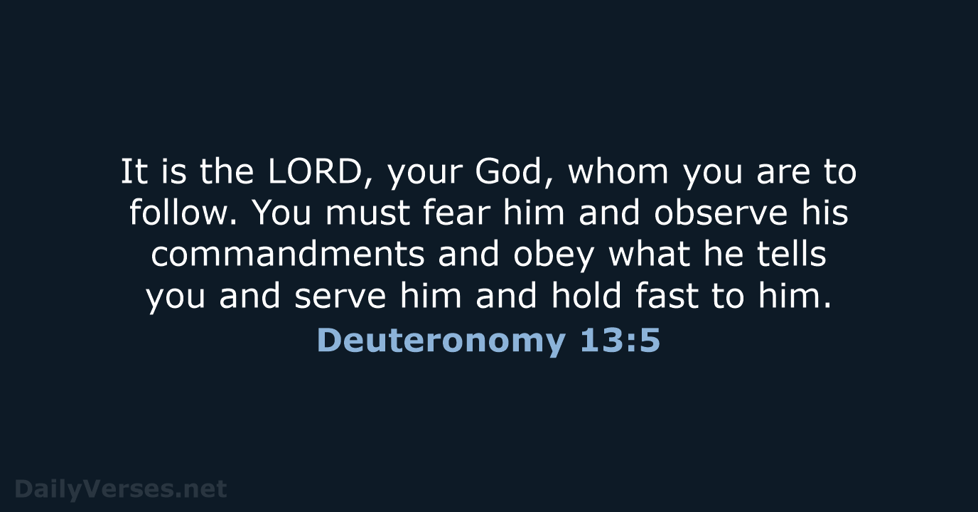 Deuteronomy 13:5 - NCB