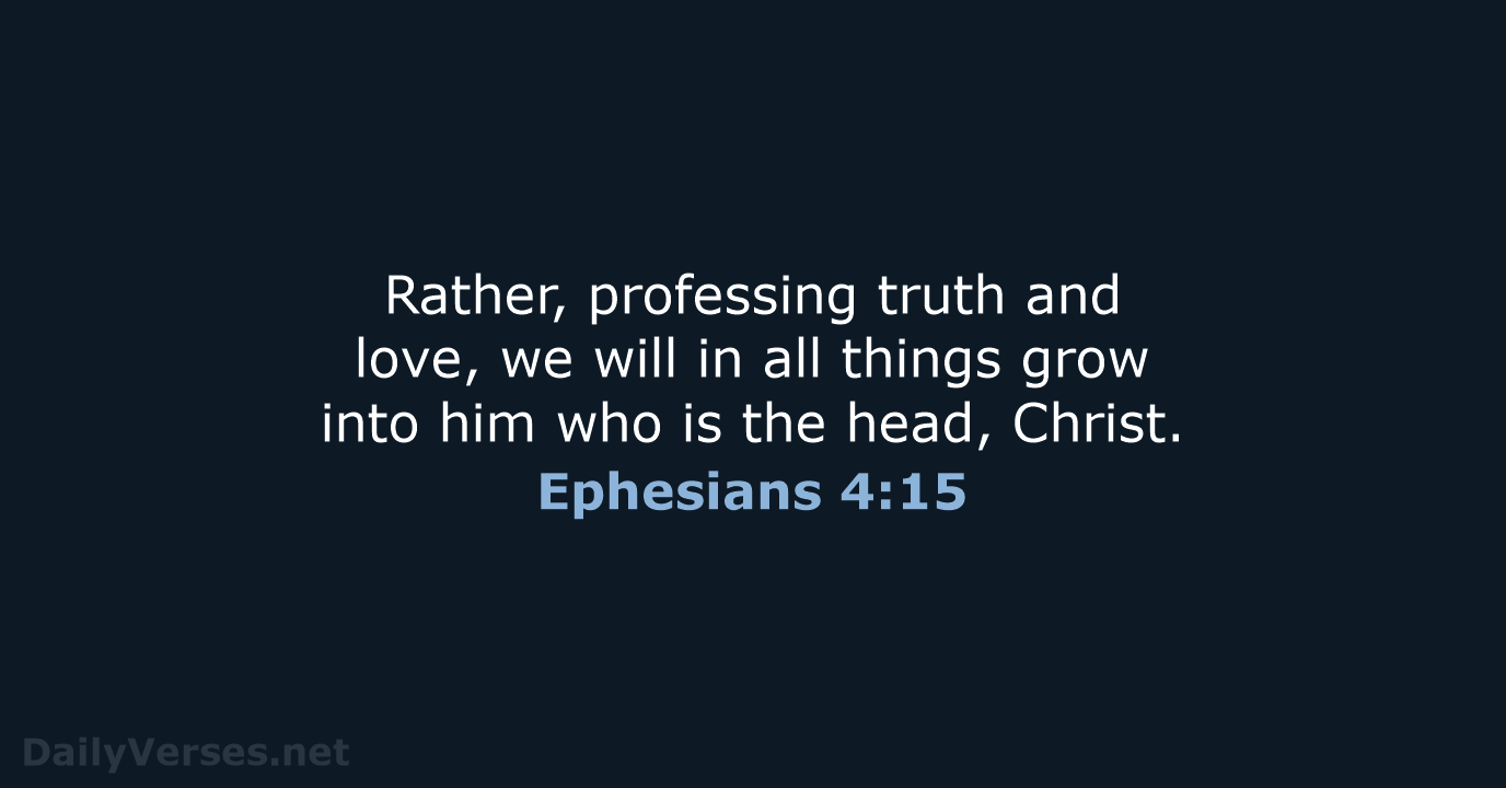 Ephesians 4:15 - NCB