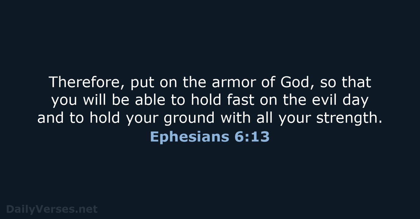 Ephesians 6:13 - NCB