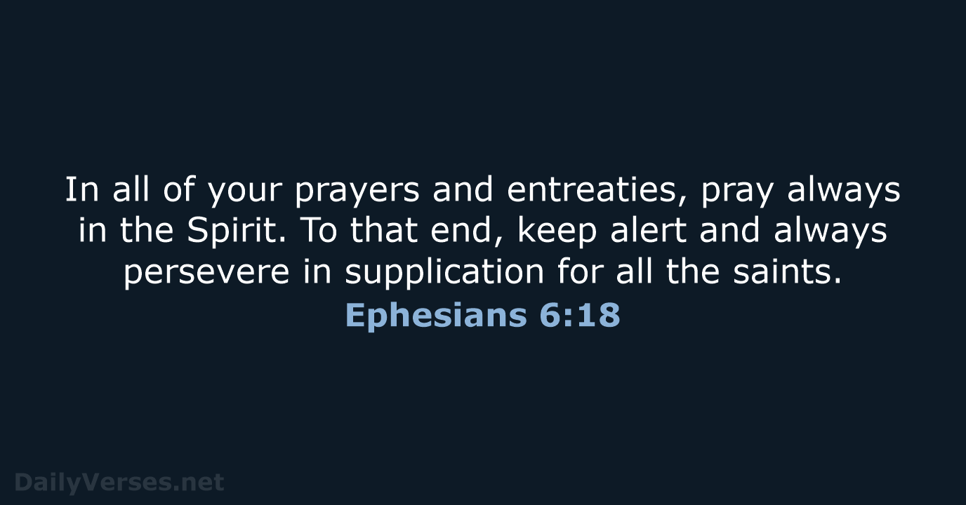 Ephesians 6:18 - NCB