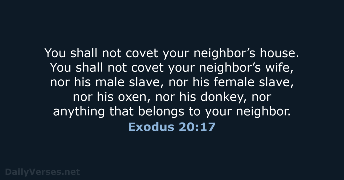 Exodus 20:17 - NCB