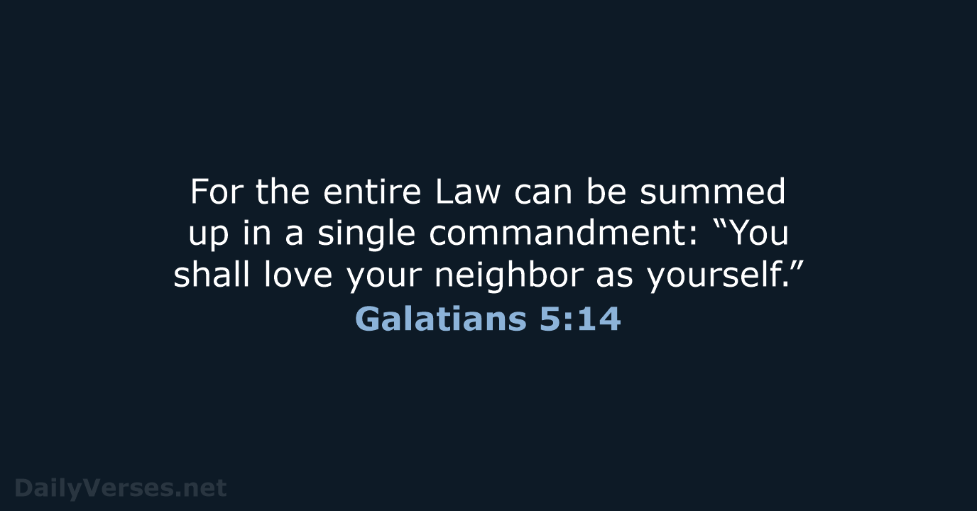 Galatians 5:14 - NCB