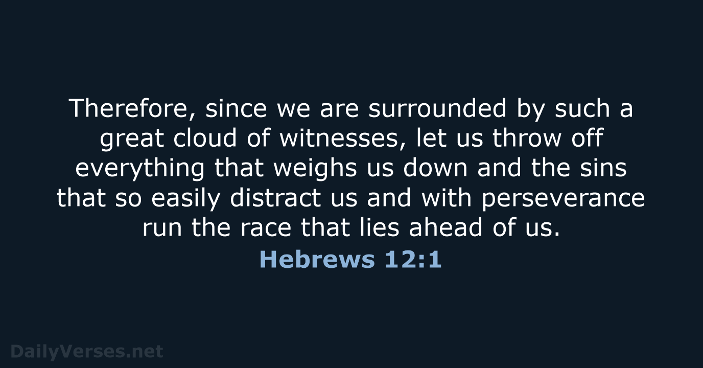 Hebrews 12:1 - NCB