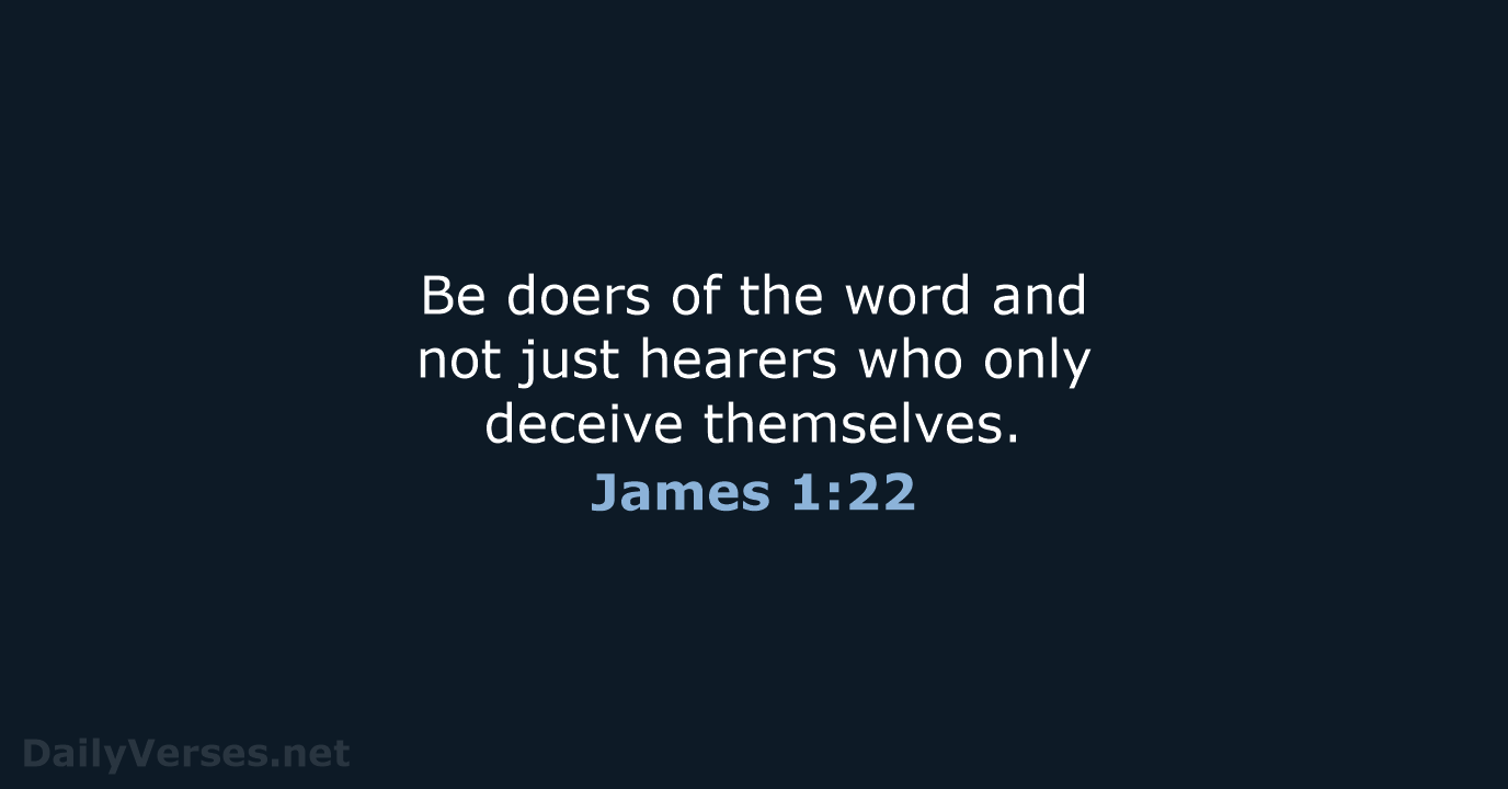James 1:22 - NCB
