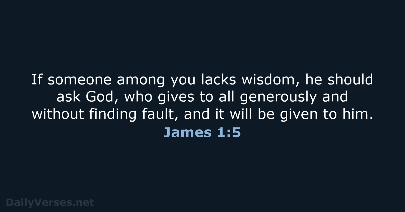 James 1:5 - NCB