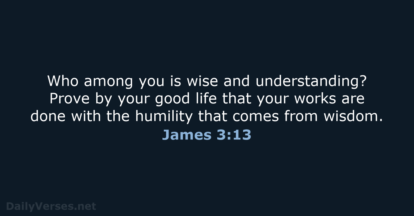 James 3:13 - NCB