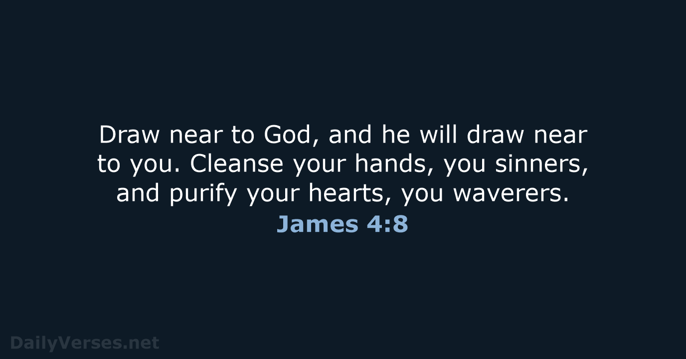 James 4:8 - NCB