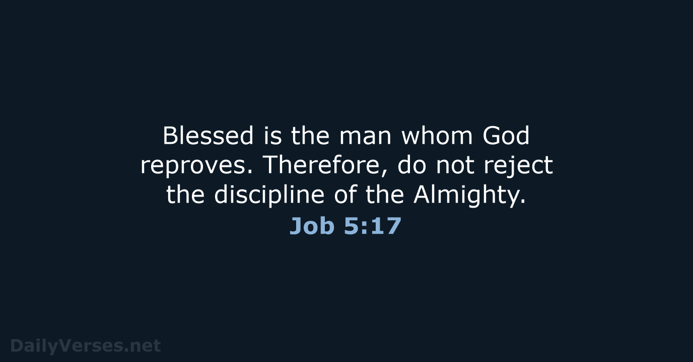 Job 5:17 - NCB