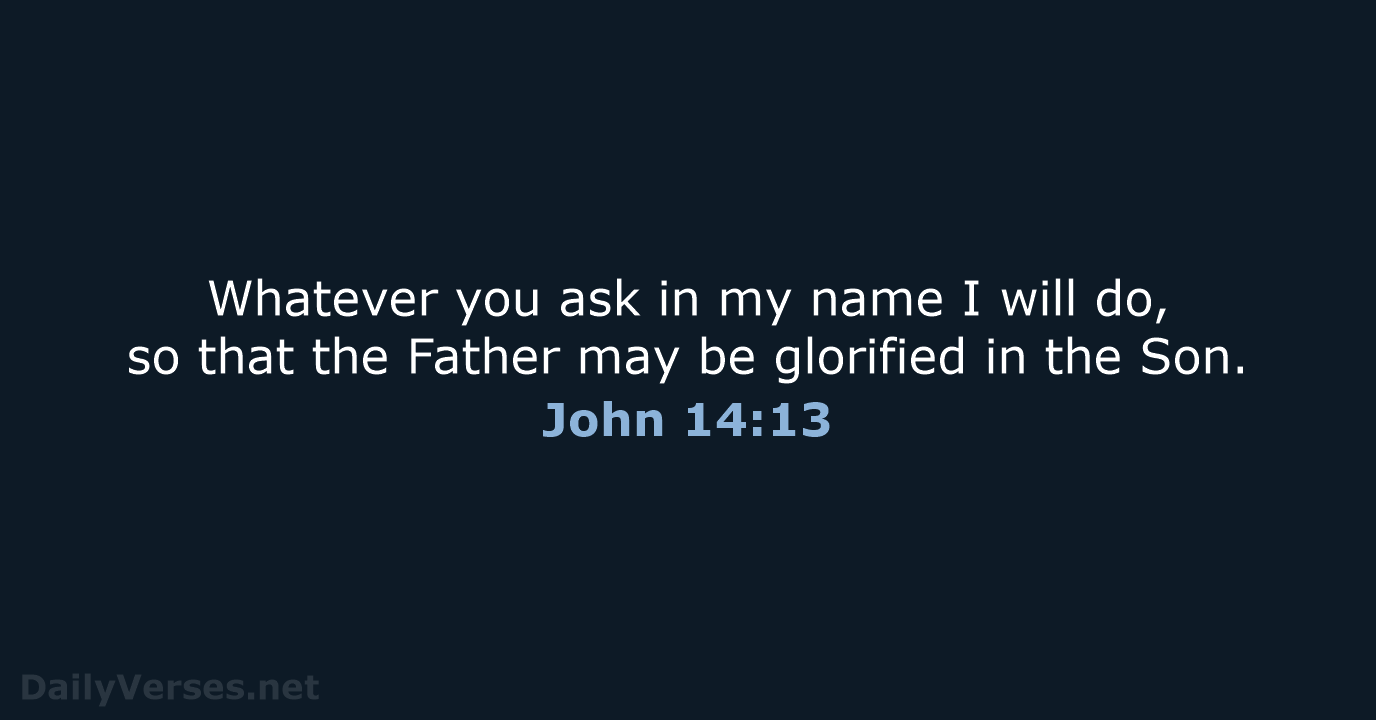 John 14:13 - NCB