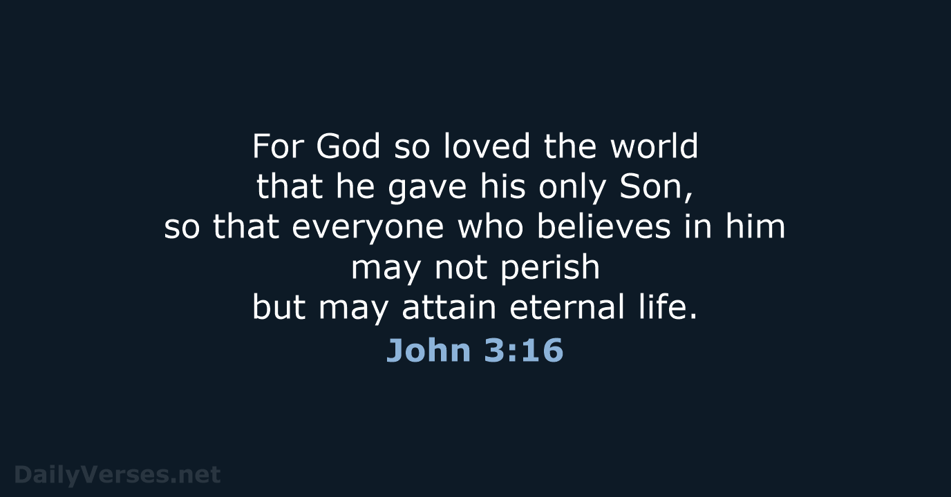 John 3:16 - NCB