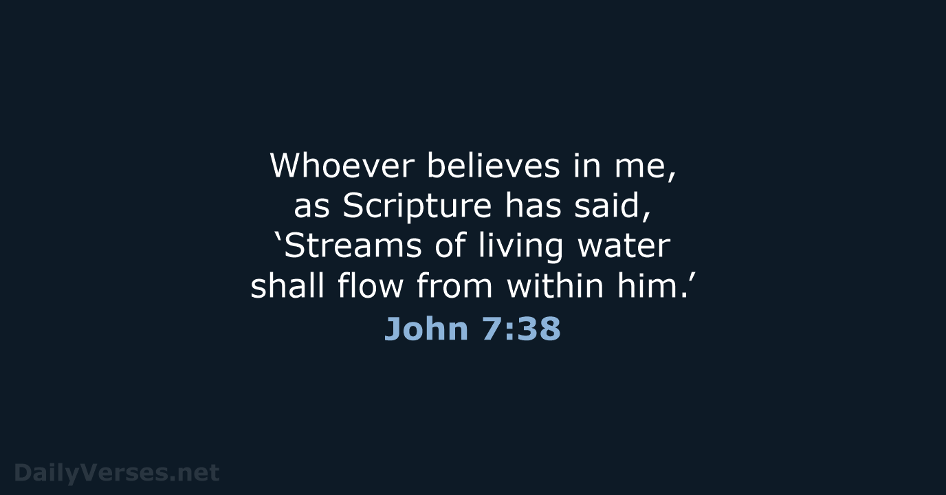John 7:38 - NCB
