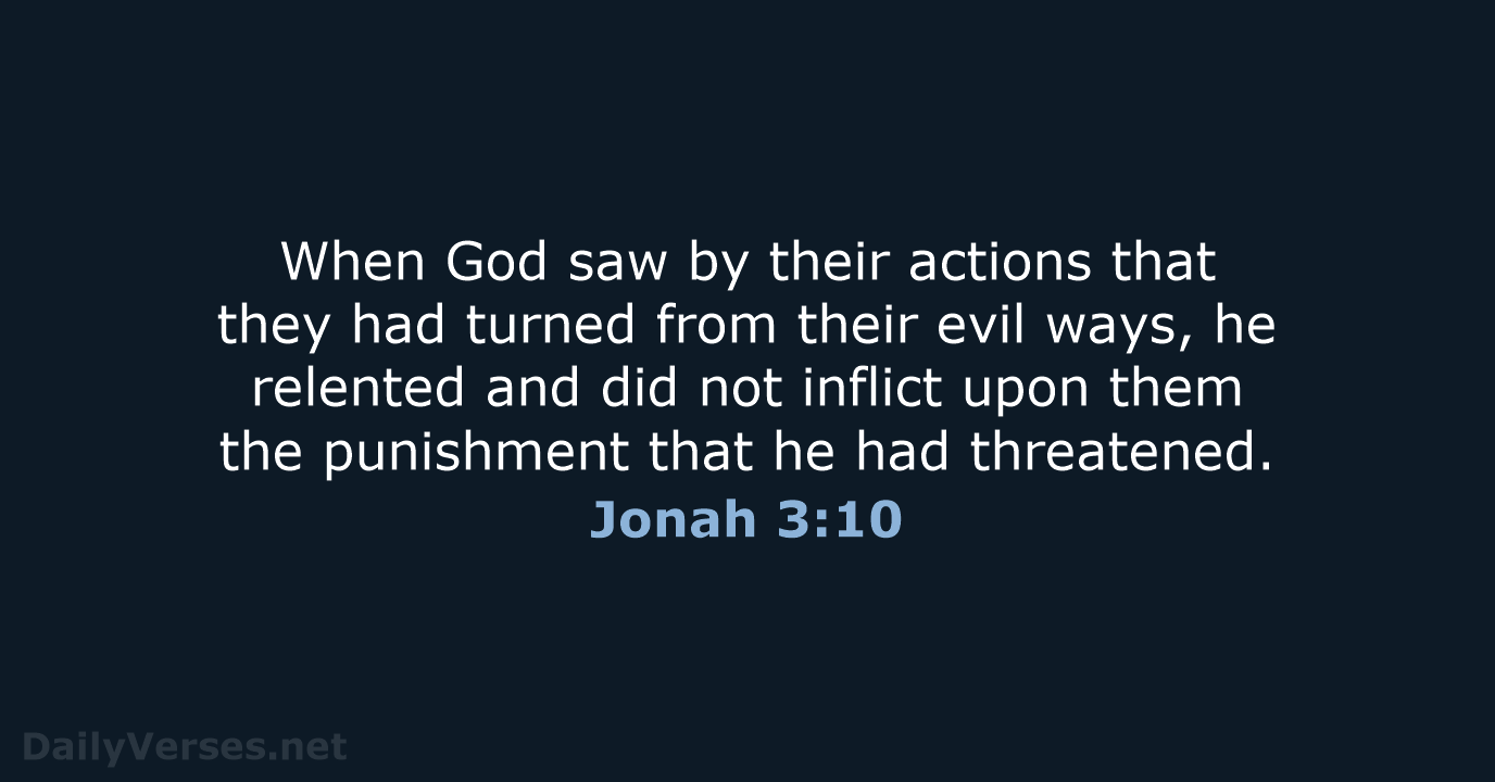 Jonah 3:10 - NCB