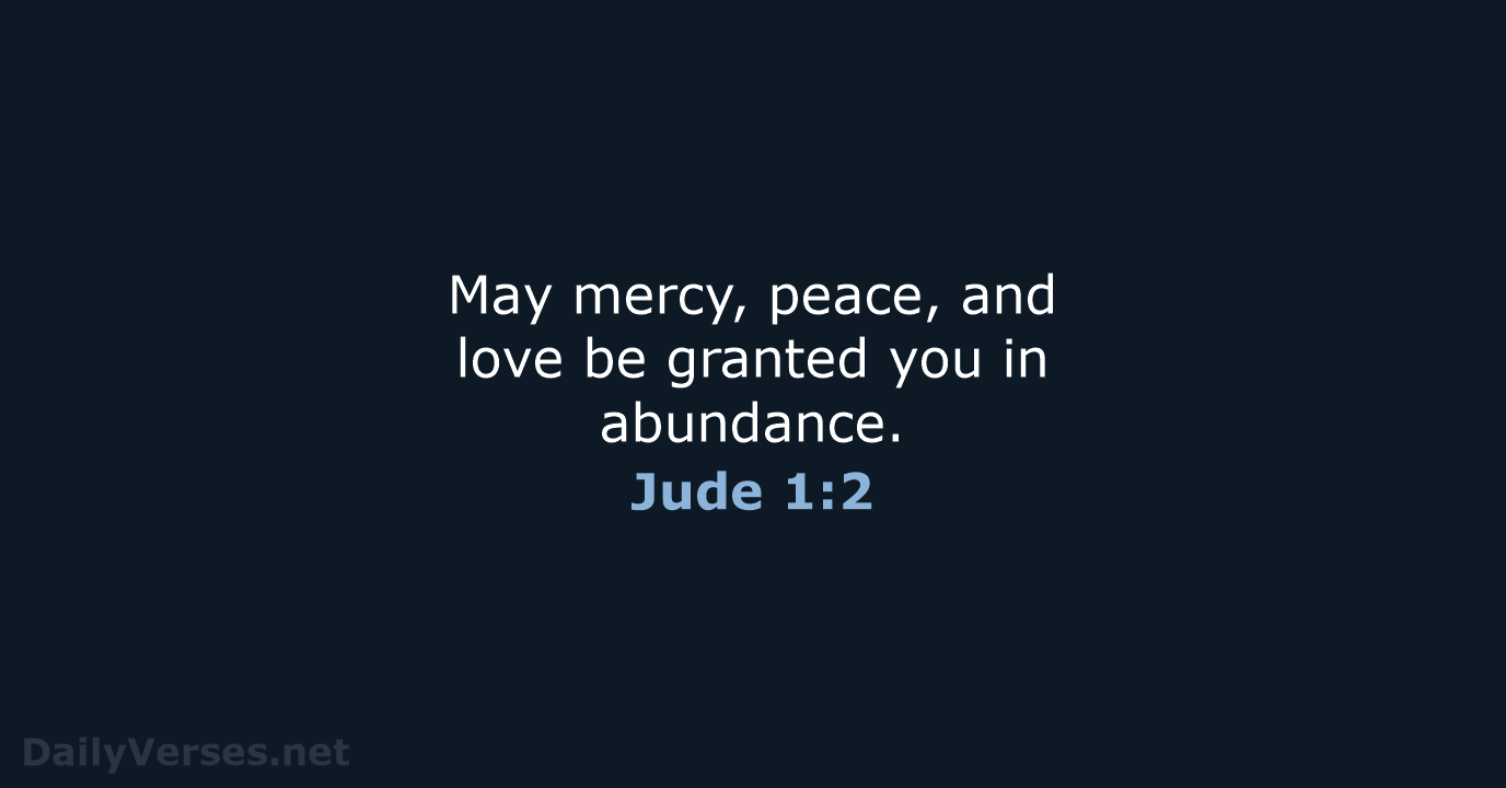 Jude 1:2 - NCB