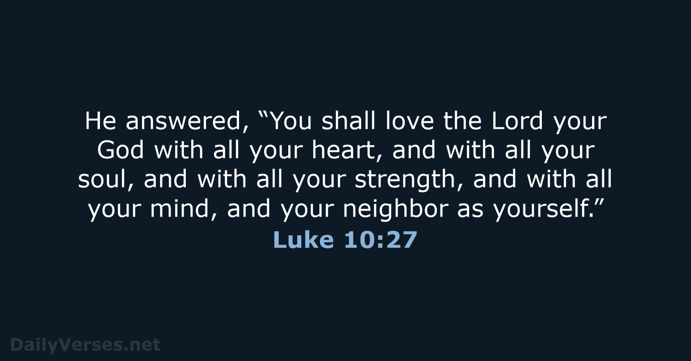 Luke 10:27 - NCB