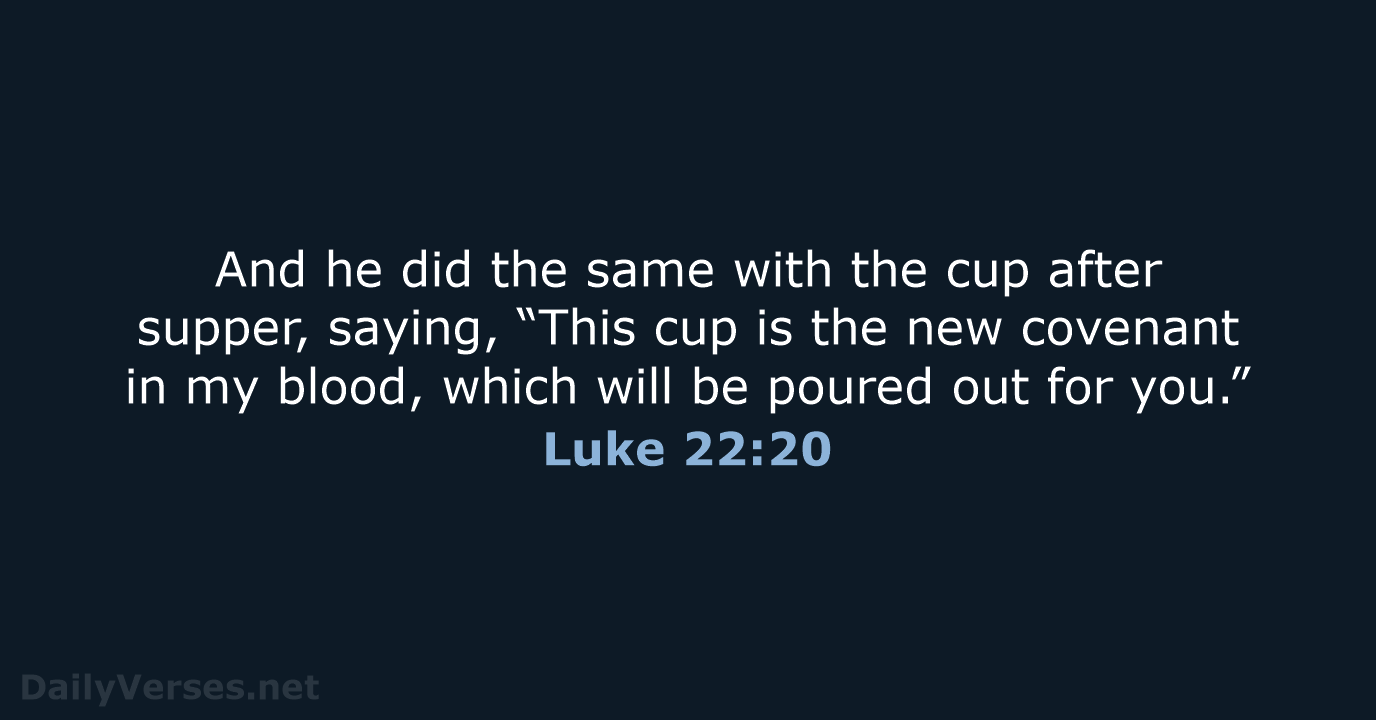Luke 22:20 - NCB